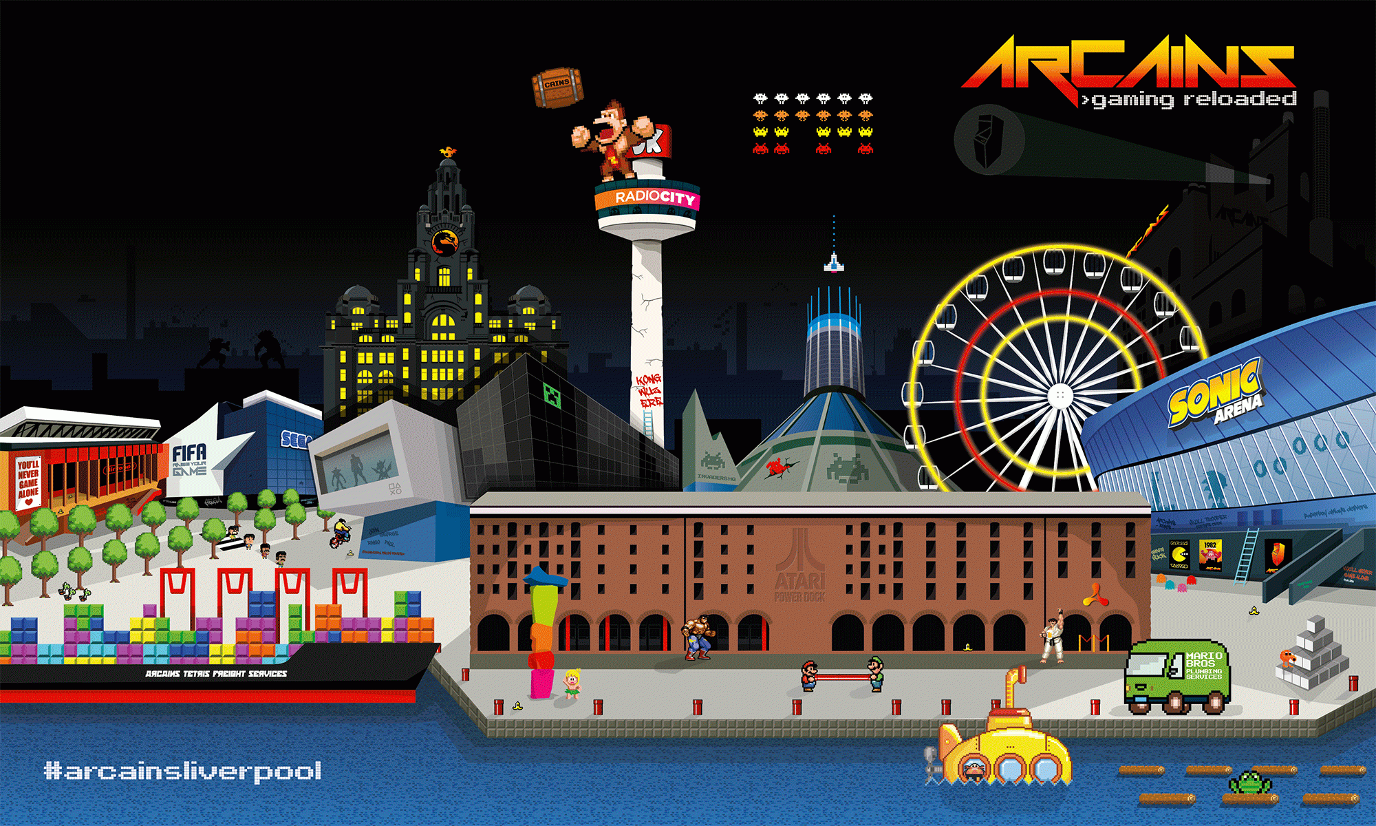 Branding Liverpool Retro Gaming Arcade